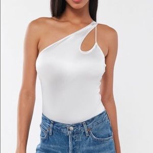 UO Milla One Shoulder Asymmetric Bodysuit